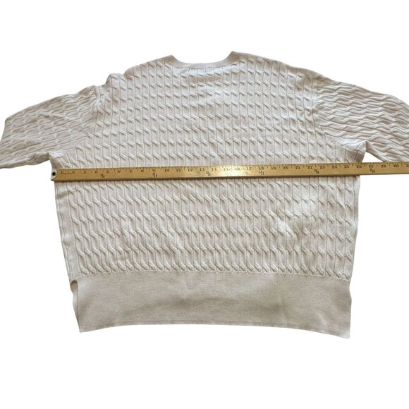 Cami NYC Giana Cable-Knit Merino Wool Relaxed Fit Sweater, M, NWT - Picture 13 of 15